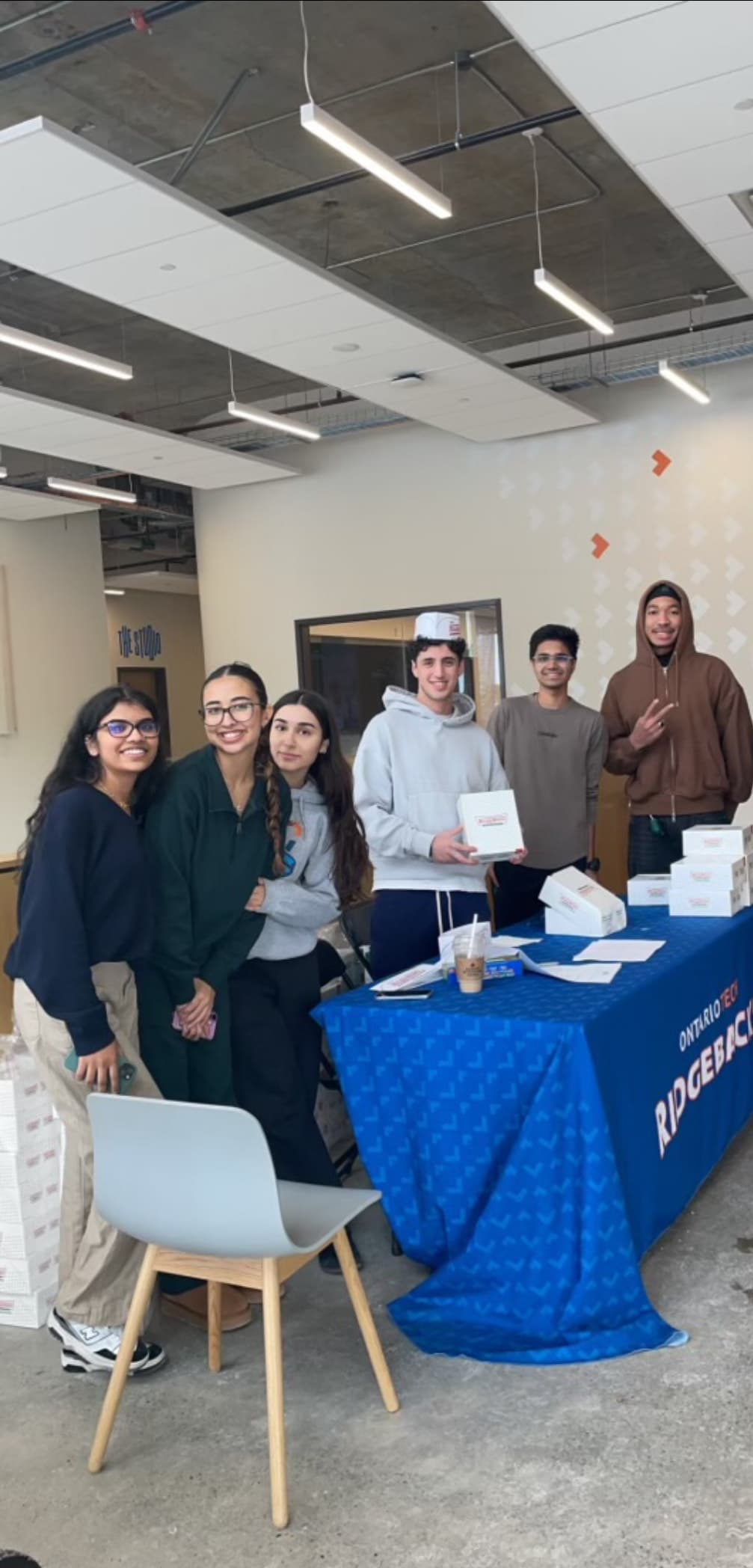 Campus event with classmates